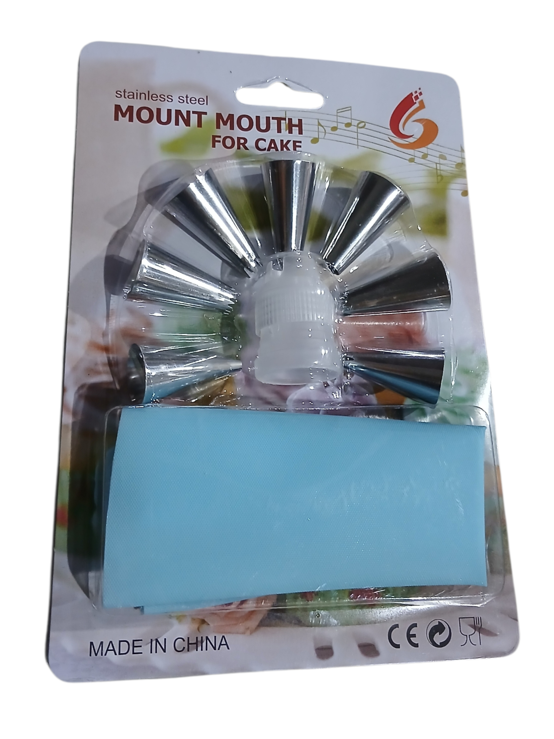 قمع كريمه سيلكون + بلابل استاليس فاكيوم