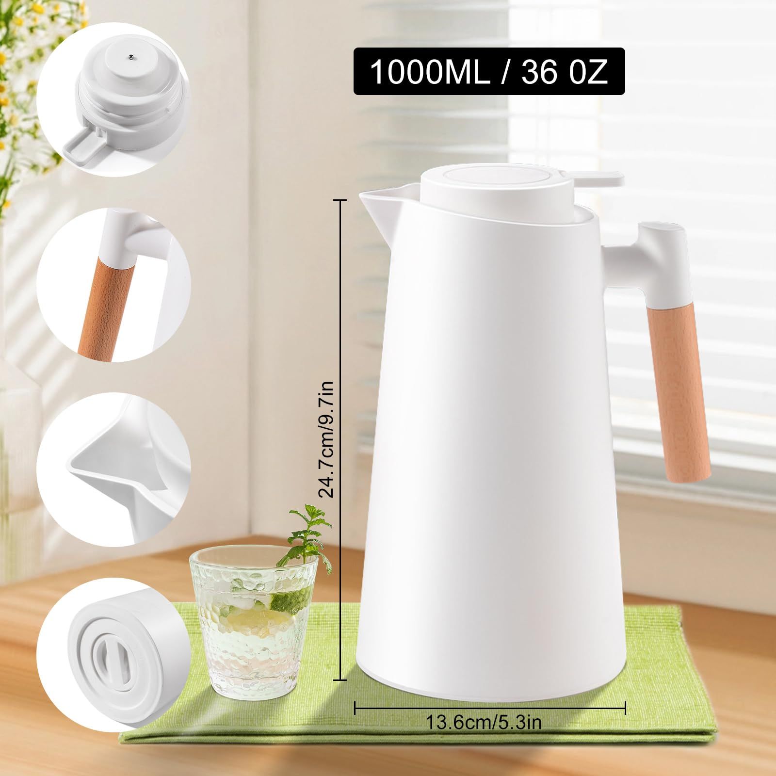 ترمس الوان بيد خشب