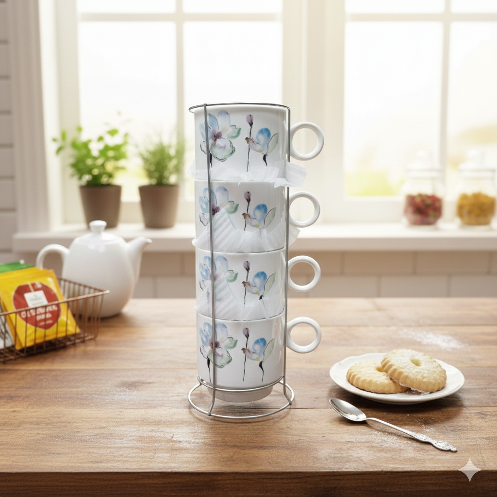 ٤ مج خزف علي حامل