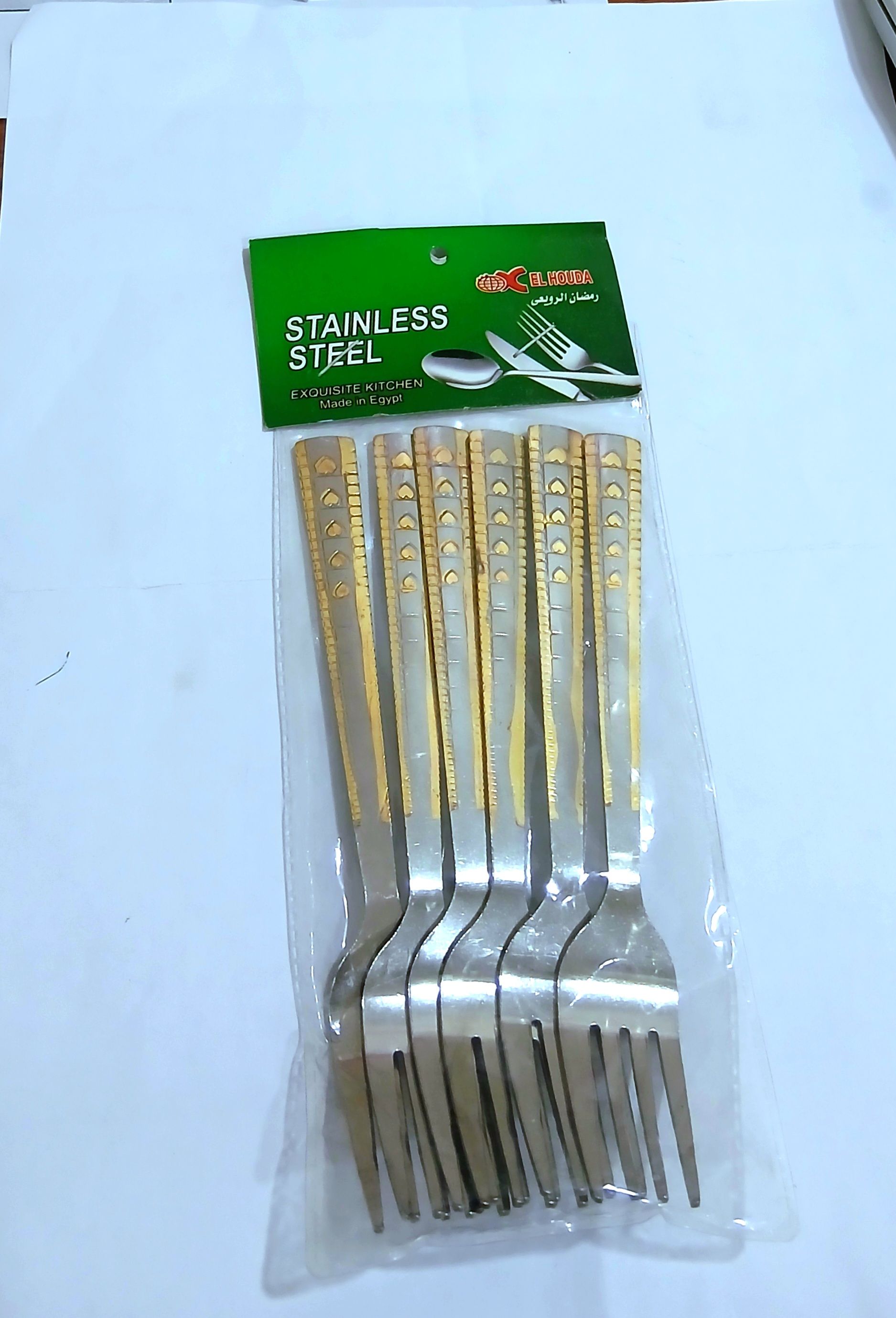 🍴شوك قلب دهبي ص