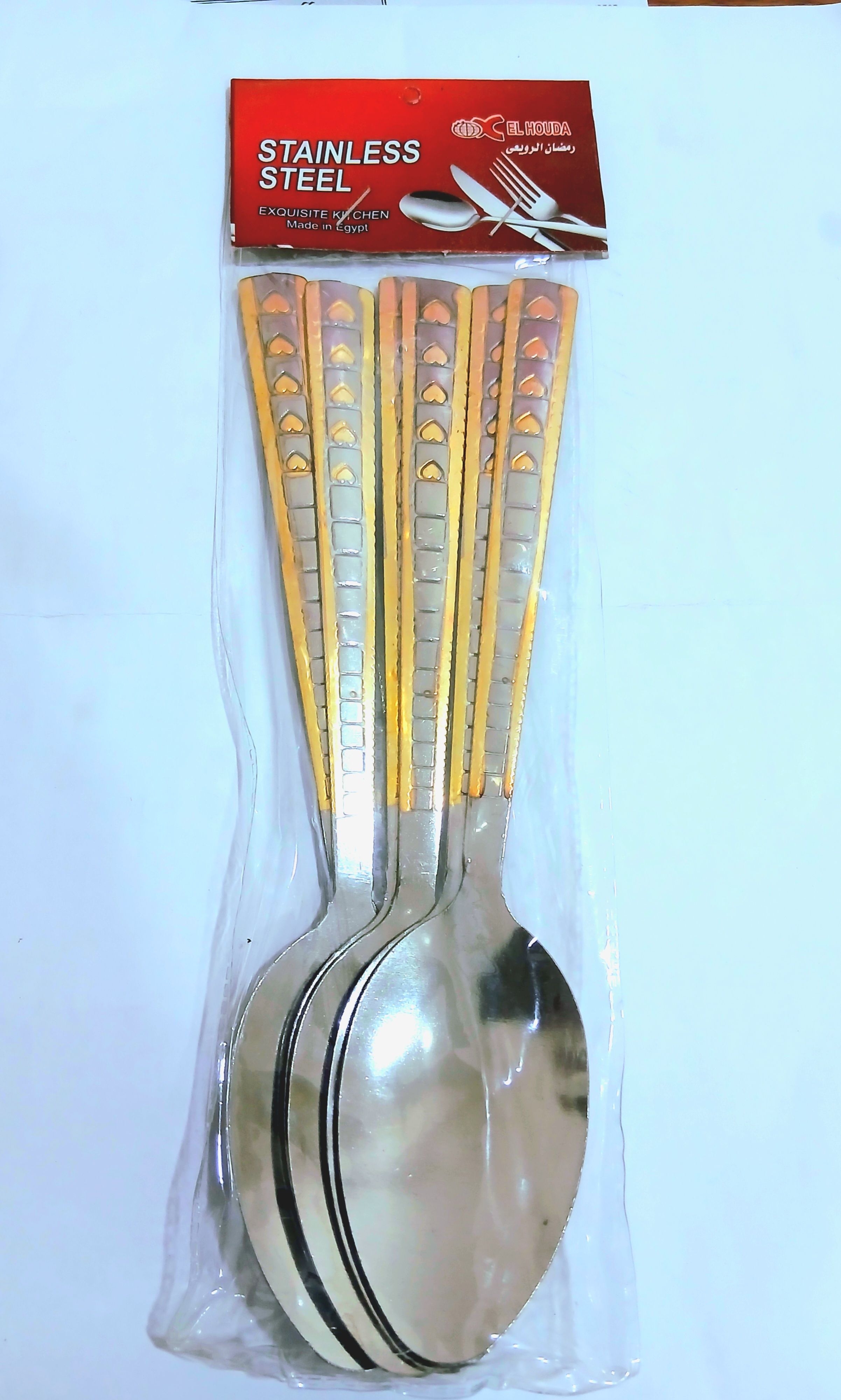 🍴معالق قلب دهبى ك