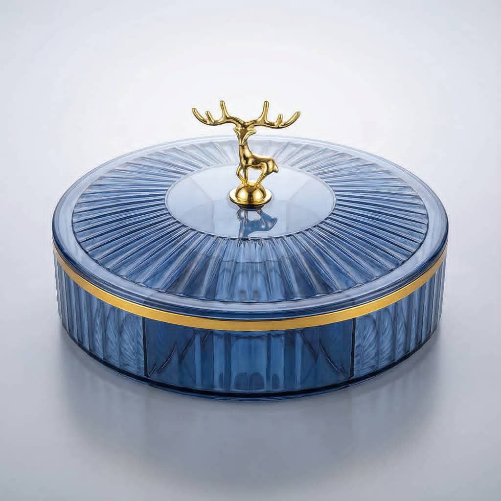 طبق تسالي شفاف