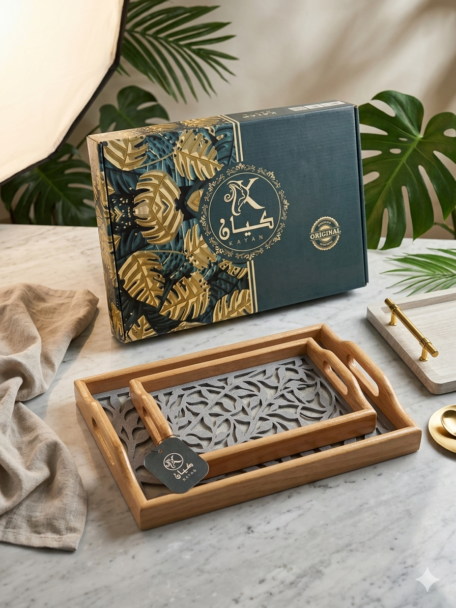 ط صينية خشب ليزر دوران