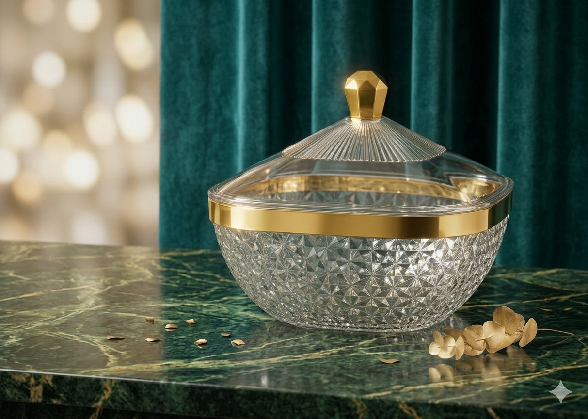 طبق فاكهه ص اكليرك بالغطاء