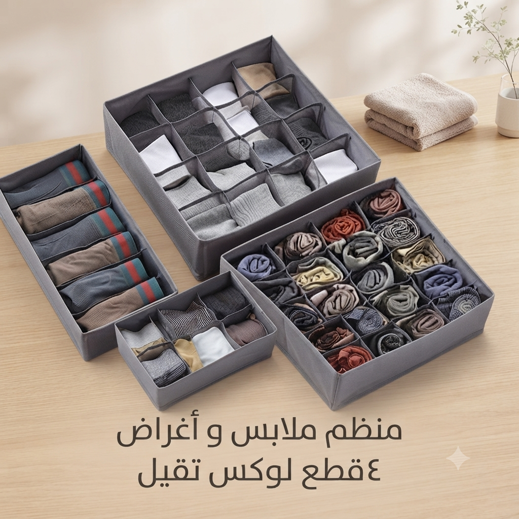 شنطة منظم ملابس 4 *1مسنورد