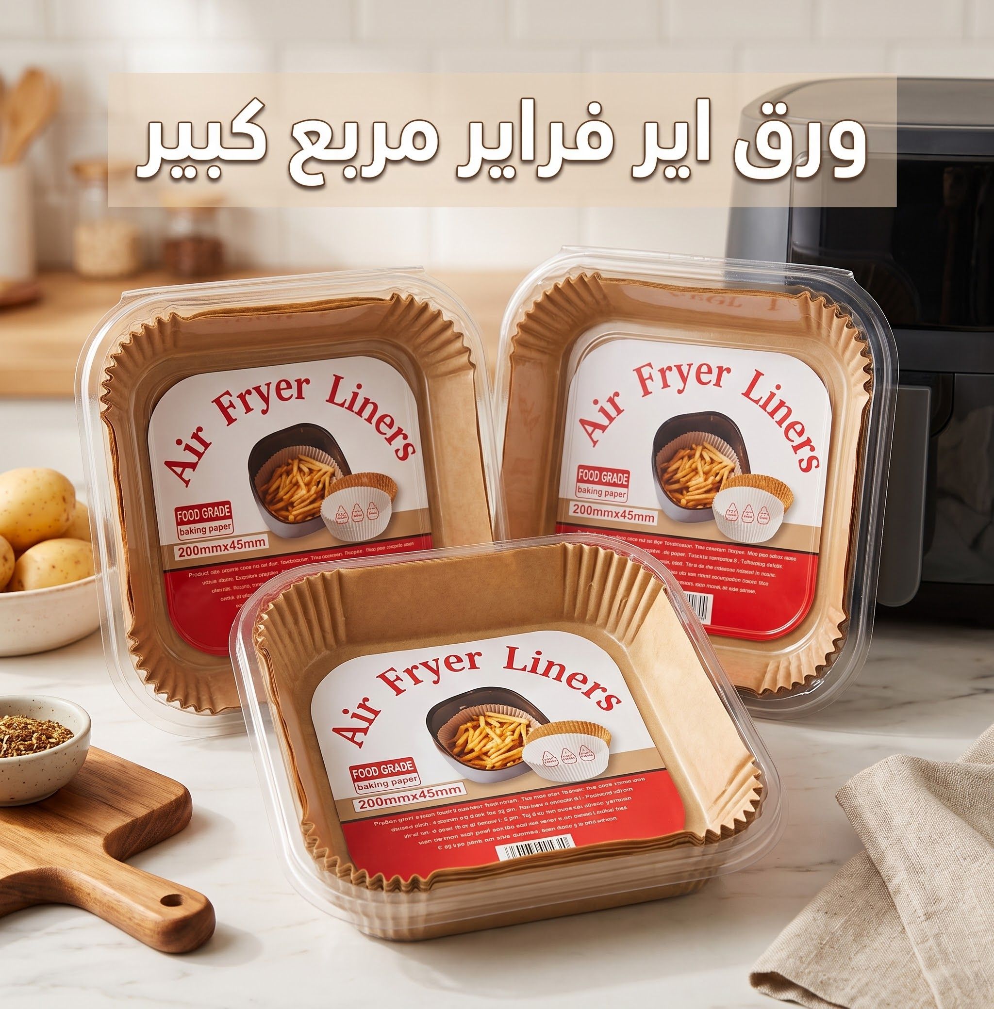 ورق اير فراير مربع ك