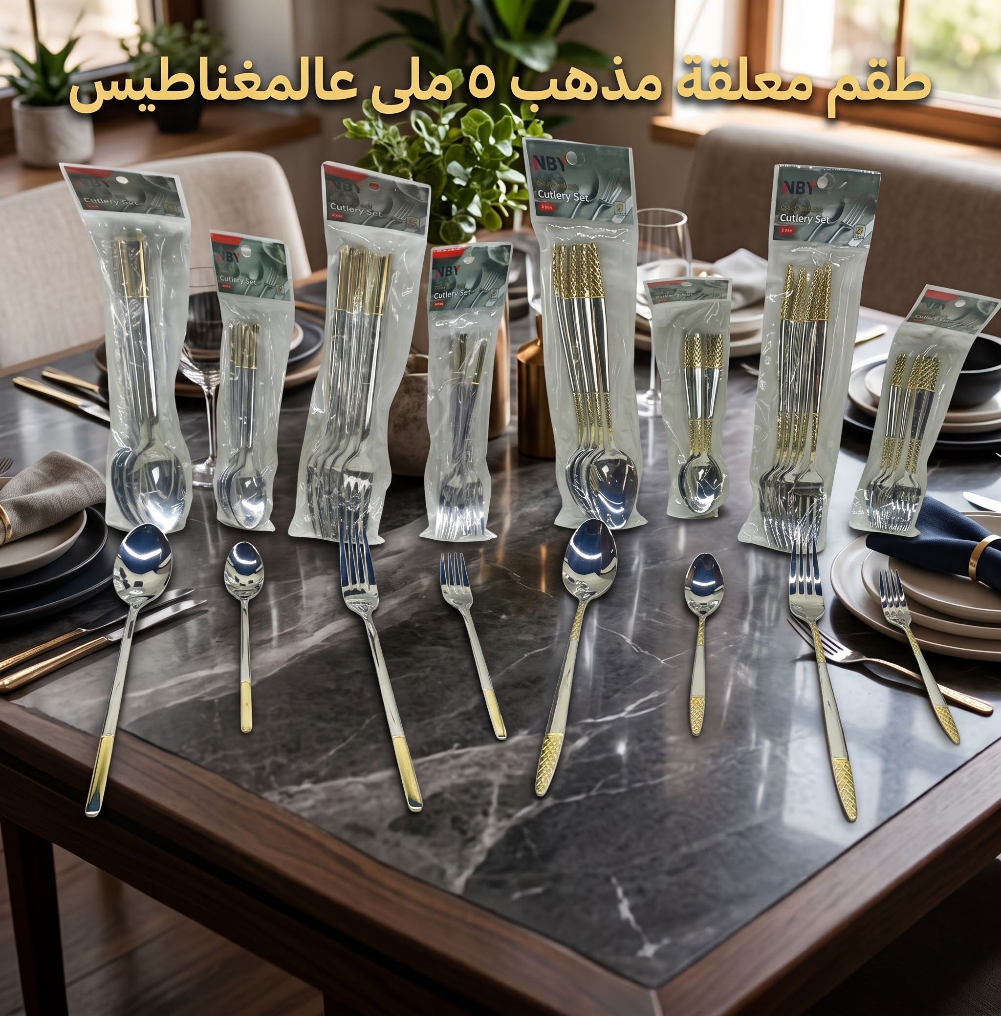 ط معالق مدهب 5 مللى على المغناطيس