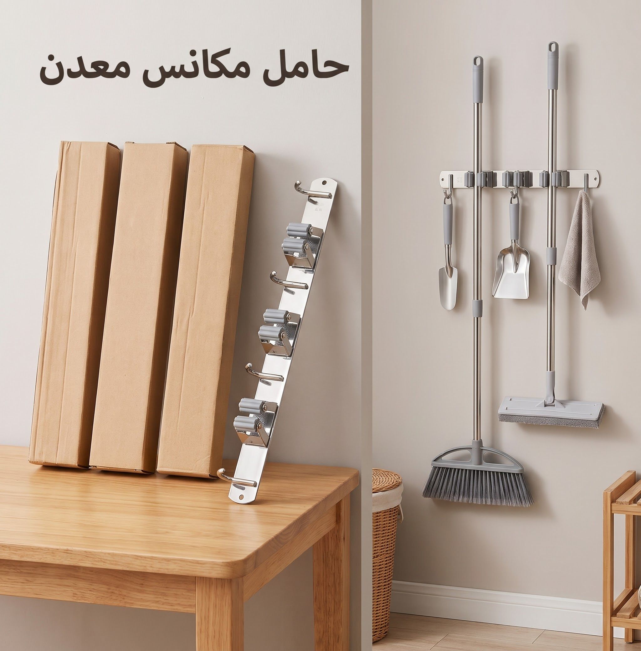 حامل مكانس معدن